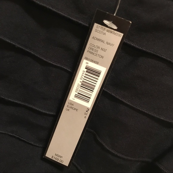 TAHARI Navy Princeton Dress - Picture 5 of 6